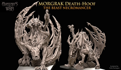 Morgrak Death-Hoof | Beast Skeleton Necromancer on Abyssal Peryton