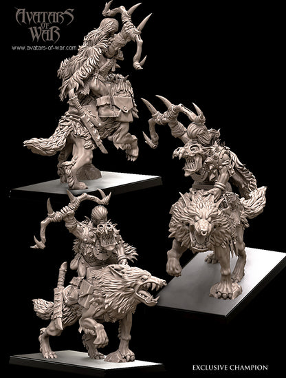 10 Goblin Wolfrider Archers Battle-Ready Regiment, featuring an 𝐔𝐩𝐠𝐫𝐚𝐝𝐞𝐝 𝐂𝐨𝐦𝐦𝐚𝐧𝐝 𝐎𝐩𝐭𝐢𝐨𝐧