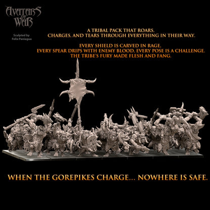 Thragga's Gorepikes Battle-Ready Regiment & The Brute Thrustas