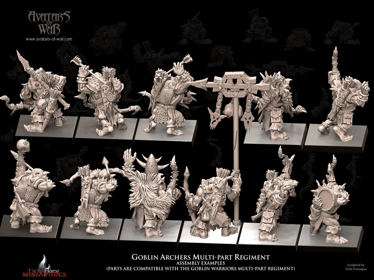 Multi-Part Goblin Archers Regiment