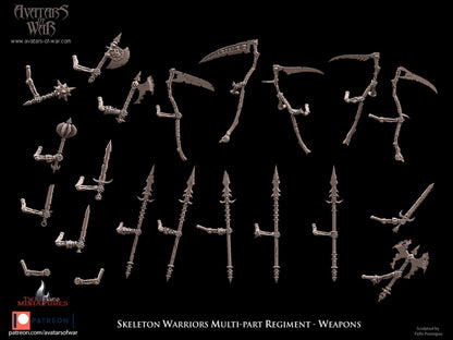Undead Skeleton Warriors Multi-Part Regiment
