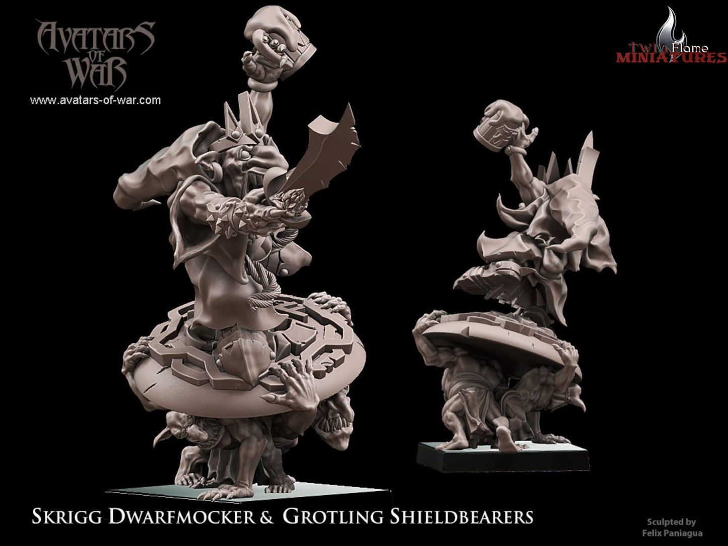 Goblin King 𝐒𝐤𝐫𝐢𝐠𝐠 𝐃𝐰𝐚𝐫𝐟𝐦𝐨𝐜𝐤𝐞𝐫 & 𝐆𝐫𝐨𝐭𝐥𝐢𝐧𝐠 𝐒𝐡𝐢𝐞𝐥𝐝𝐛𝐞𝐚𝐫𝐞𝐫𝐬