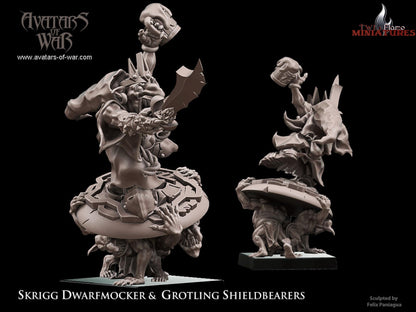 Goblin King 𝐒𝐤𝐫𝐢𝐠𝐠 𝐃𝐰𝐚𝐫𝐟𝐦𝐨𝐜𝐤𝐞𝐫 & 𝐆𝐫𝐨𝐭𝐥𝐢𝐧𝐠 𝐒𝐡𝐢𝐞𝐥𝐝𝐛𝐞𝐚𝐫𝐞𝐫𝐬