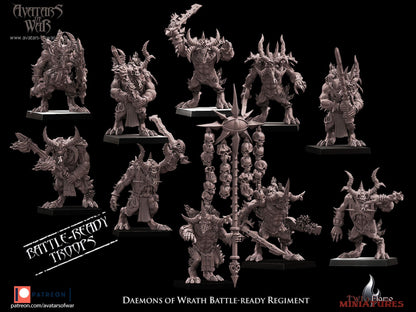 10 Daemons of Wrath Battle-Ready Regiment
