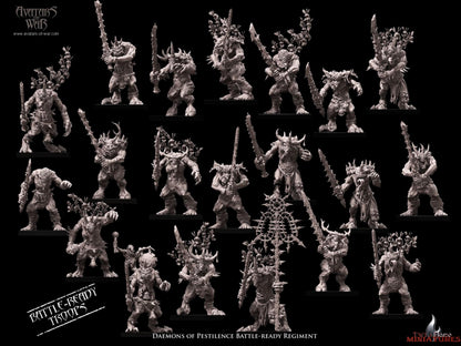 20 Daemons of Pestilence Battle-Ready Regiment