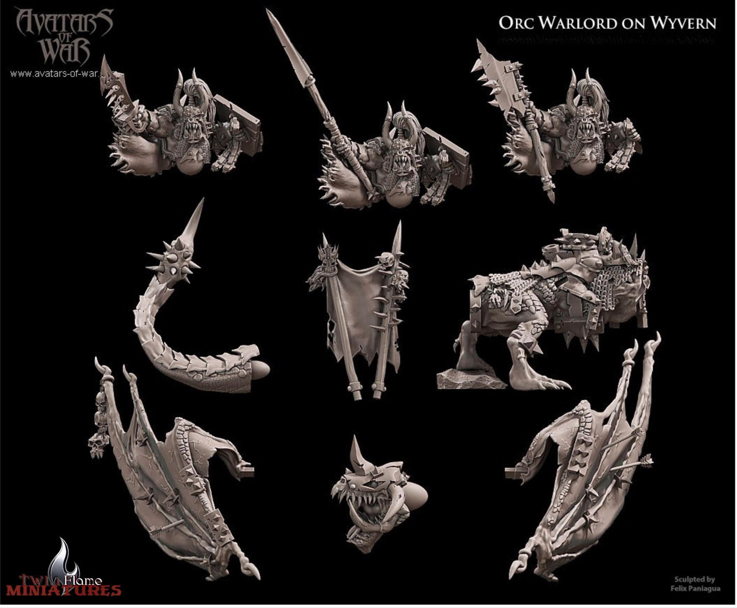 Orc Warlord on Wyvern