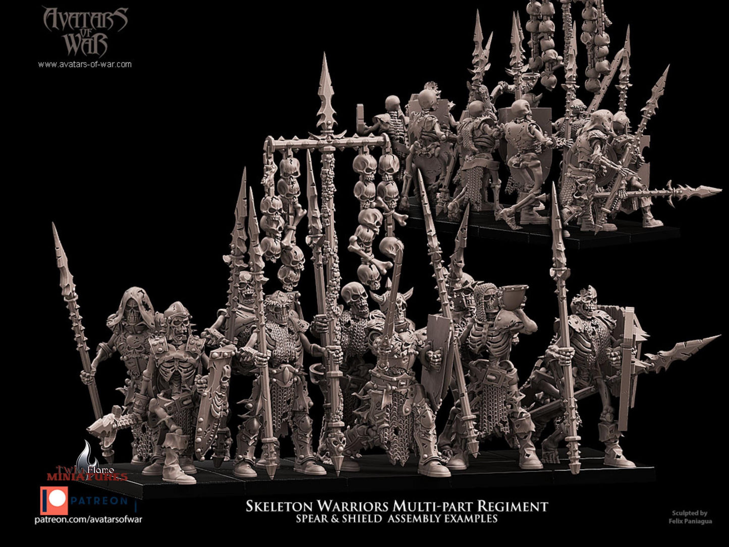 Undead Skeleton Warriors Multi-Part Regiment