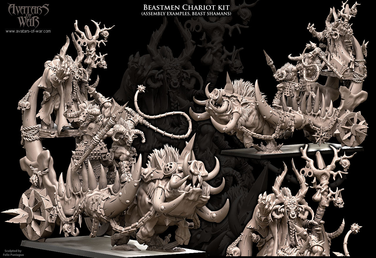Beastmen Chariot Multi-Part Kit