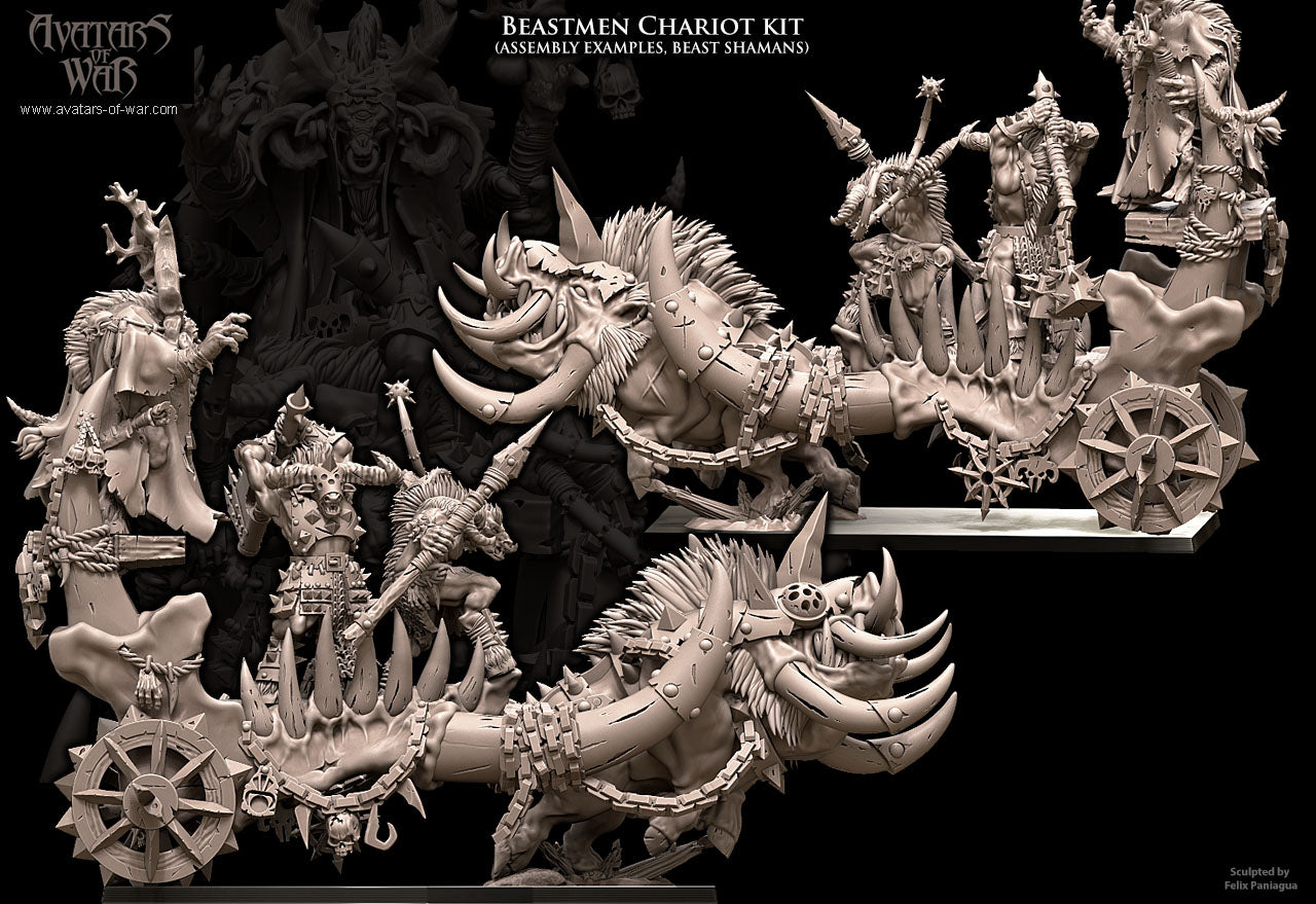 Beastmen Chariot Multi-Part Kit