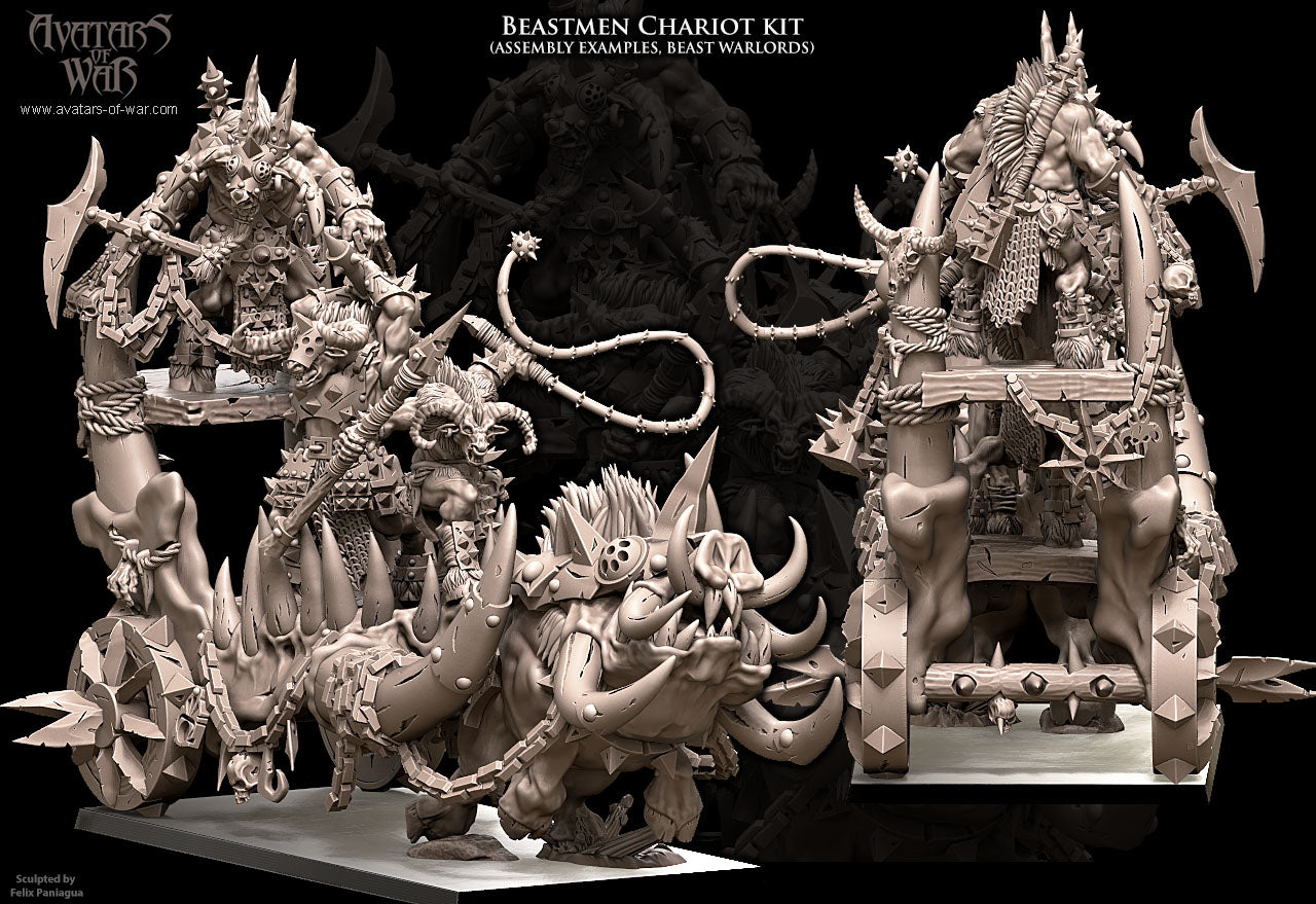 Beastmen Chariot Multi-Part Kit