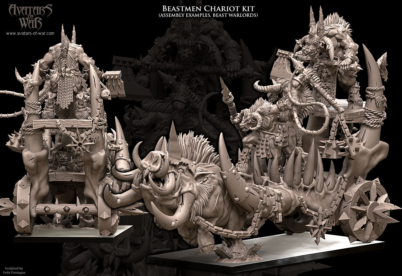 Beastmen Chariot Multi-Part Kit