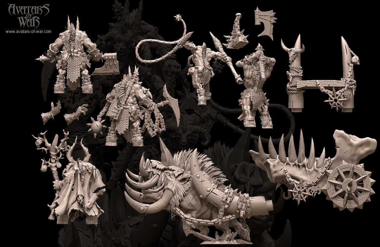 Beastmen Chariot Multi-Part Kit