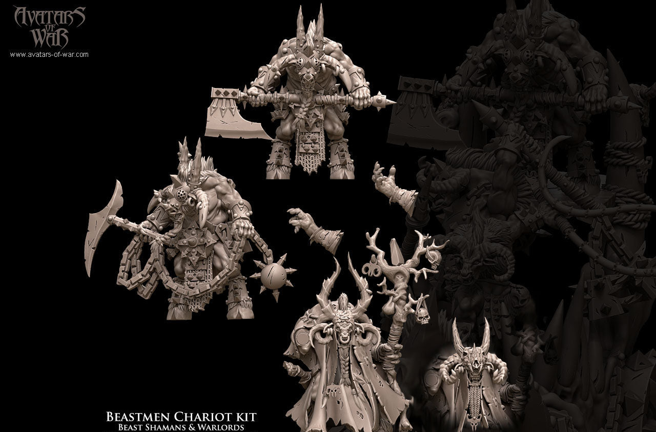 Beastmen Chariot Multi-Part Kit