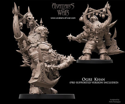 Ogre Khan Warlord | Armoured Ogre General Miniature