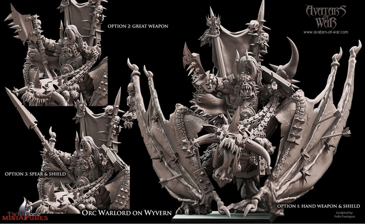 Orc Warlord on Wyvern