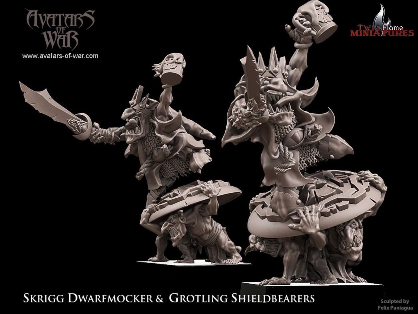 Goblin King 𝐒𝐤𝐫𝐢𝐠𝐠 𝐃𝐰𝐚𝐫𝐟𝐦𝐨𝐜𝐤𝐞𝐫 & 𝐆𝐫𝐨𝐭𝐥𝐢𝐧𝐠 𝐒𝐡𝐢𝐞𝐥𝐝𝐛𝐞𝐚𝐫𝐞𝐫𝐬