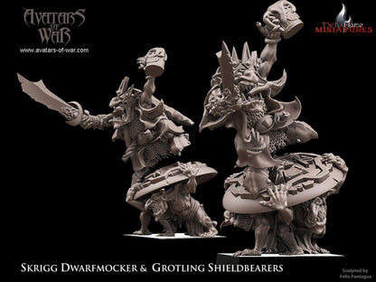 Goblin King 𝐒𝐤𝐫𝐢𝐠𝐠 𝐃𝐰𝐚𝐫𝐟𝐦𝐨𝐜𝐤𝐞𝐫 & 𝐆𝐫𝐨𝐭𝐥𝐢𝐧𝐠 𝐒𝐡𝐢𝐞𝐥𝐝𝐛𝐞𝐚𝐫𝐞𝐫𝐬