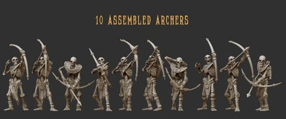Undead Skeleton Archers | Battle-Ready & Multi-Part Bowmen with Modular Poses