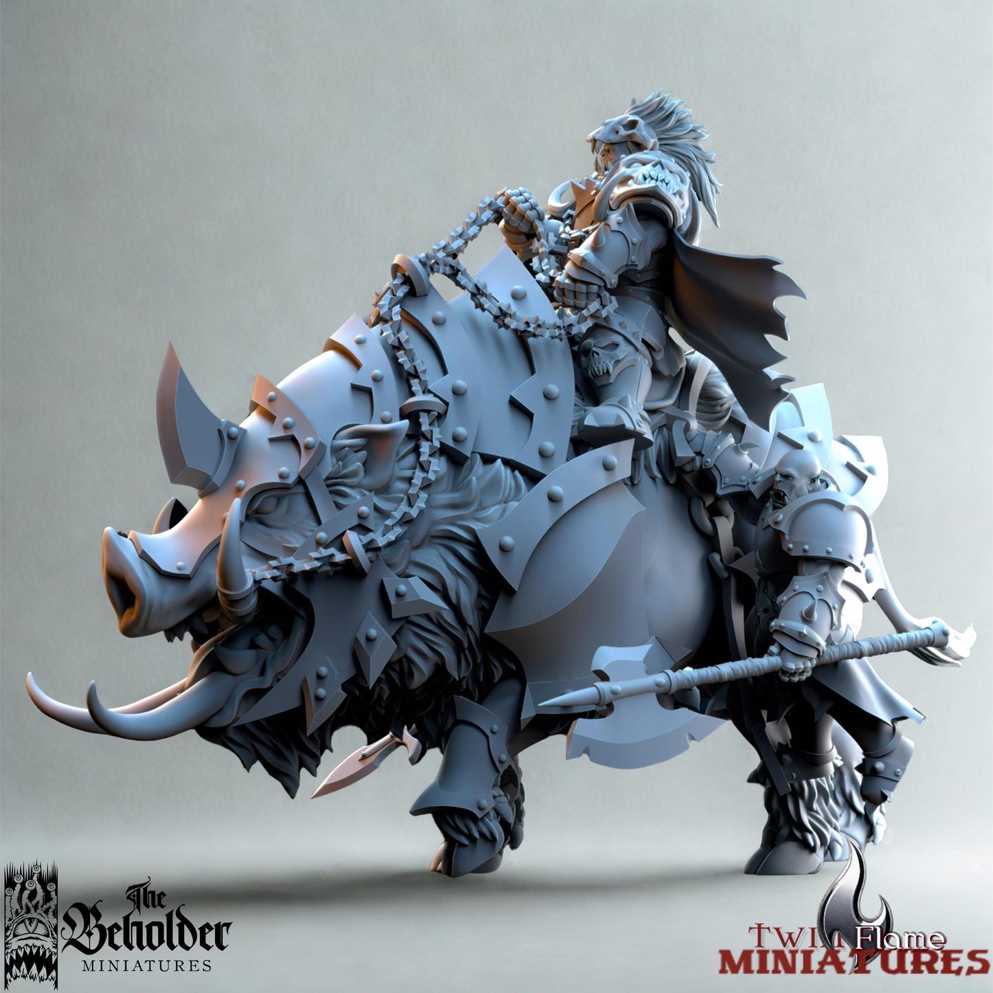 Orc War-Leader on Armoured Boar | Mounted Hero Commander