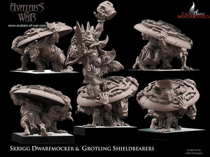 Goblin King 𝐒𝐤𝐫𝐢𝐠𝐠 𝐃𝐰𝐚𝐫𝐟𝐦𝐨𝐜𝐤𝐞𝐫 & 𝐆𝐫𝐨𝐭𝐥𝐢𝐧𝐠 𝐒𝐡𝐢𝐞𝐥𝐝𝐛𝐞𝐚𝐫𝐞𝐫𝐬