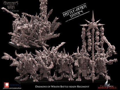 10 Daemons of Wrath Battle-Ready Regiment