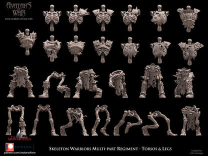 Undead Skeleton Warriors Multi-Part Regiment