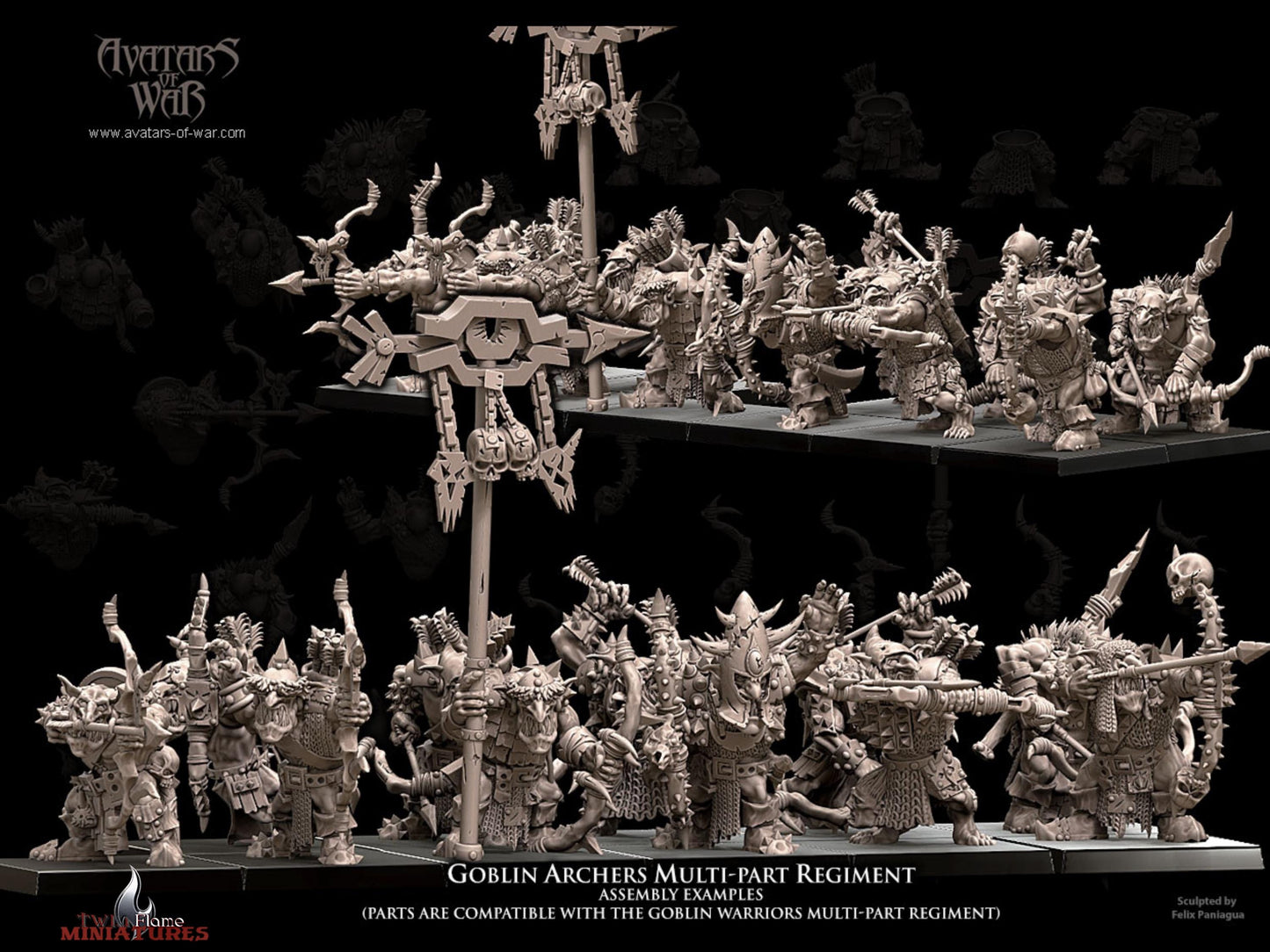 Multi-Part Goblin Archers Regiment