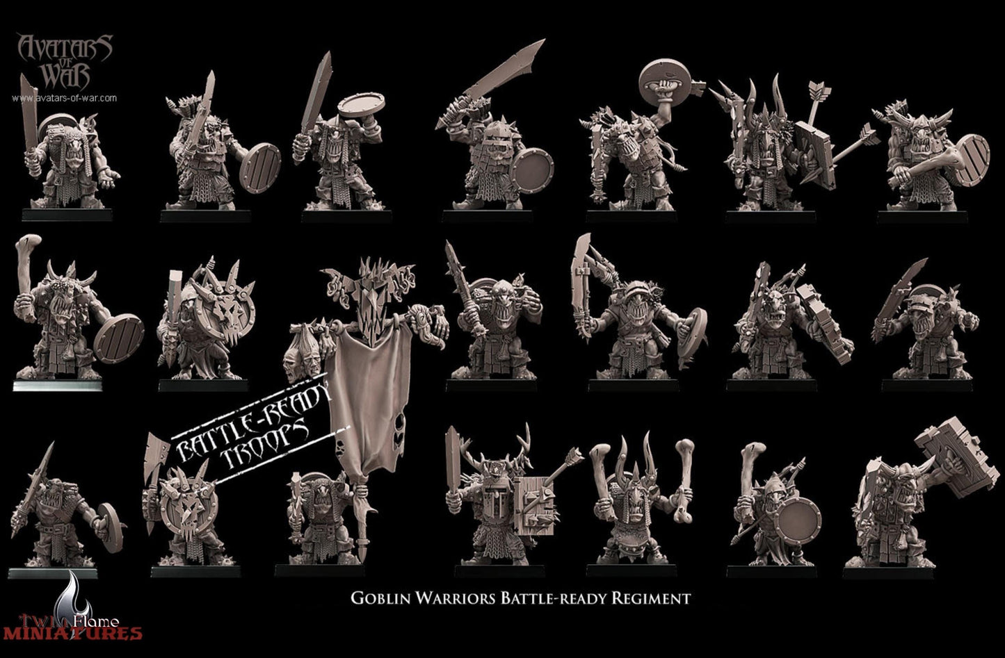 Goblin Warriors Battle-Ready Regiment