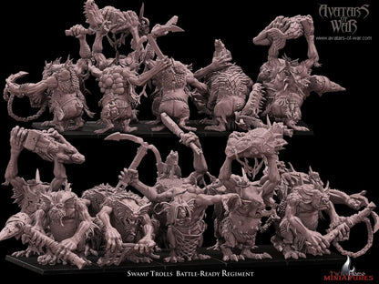 10 Swamp Trolls Battle-Ready Regiment
