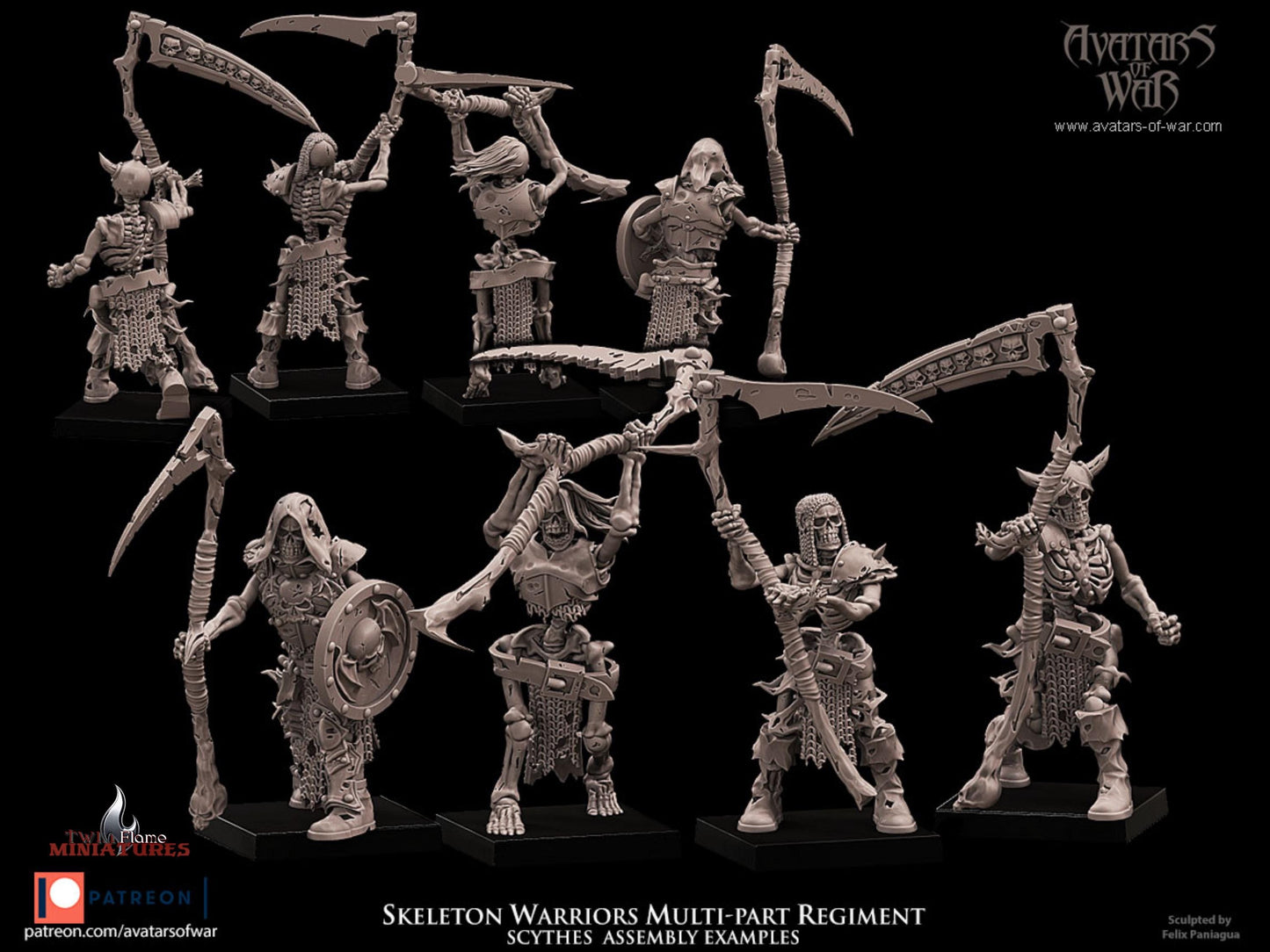 Undead Skeleton Warriors Multi-Part Regiment