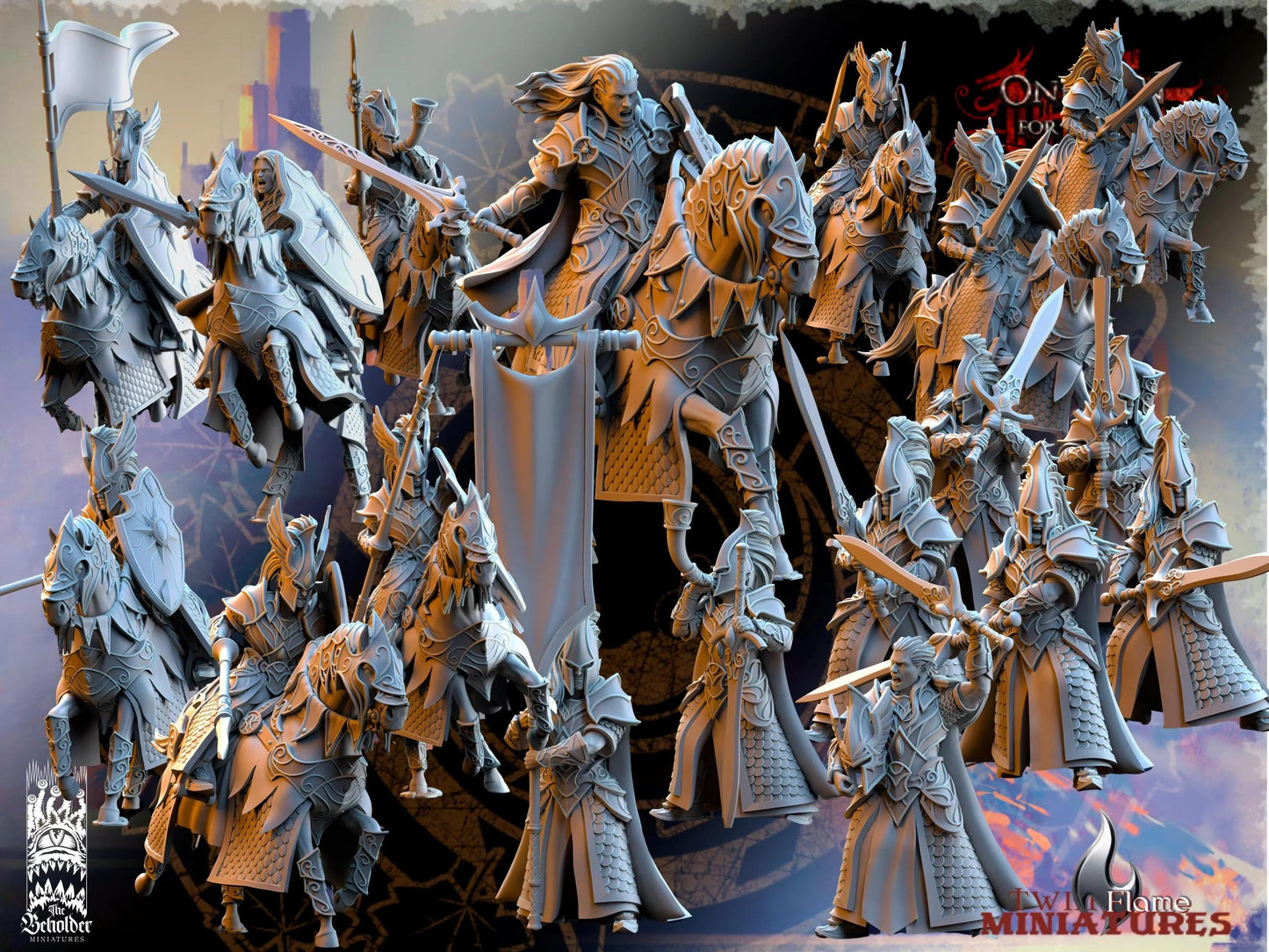 High Elven Army Starter Pack | Cavalry & Swordsmen with Command