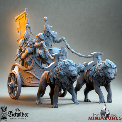 High Elves Bear Guardian Regiment, CG, Warriors & Chariot