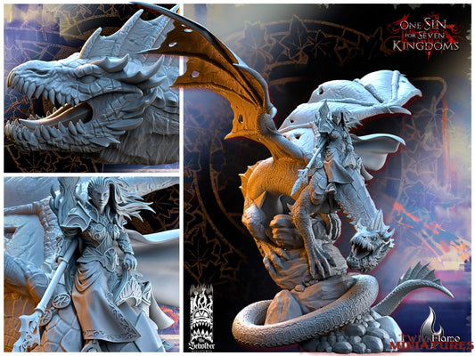 High Elf Princess on Dragon