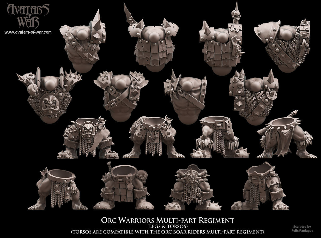 Orc Warriors Multi-Part Regiment