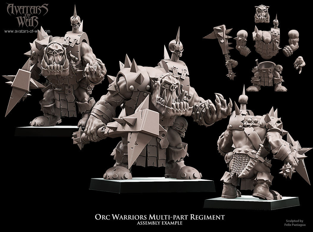 Orc Warriors Multi-Part Regiment