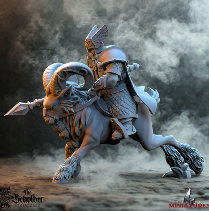 5 Dwarven Mountain Ram Riders Cavalry Unit