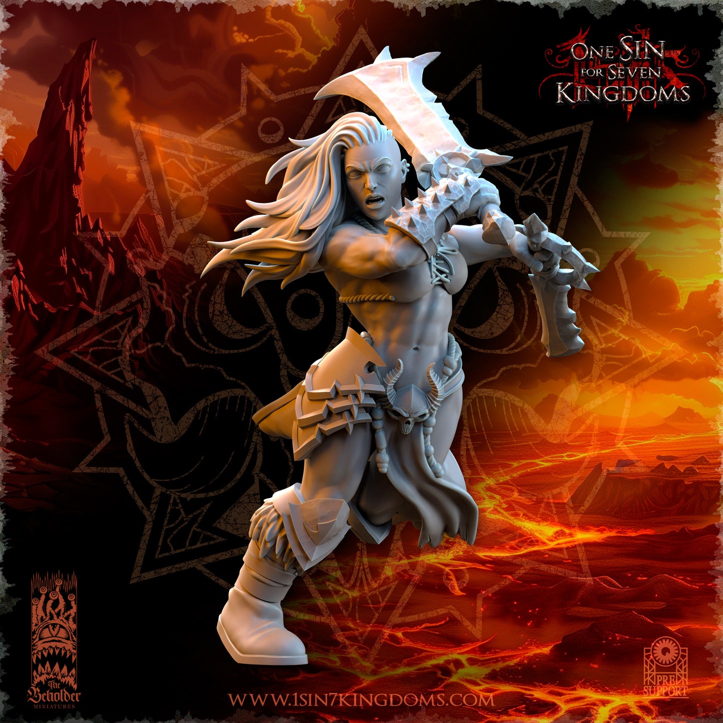 Realms Of Mayhem Female Barbarian Razors