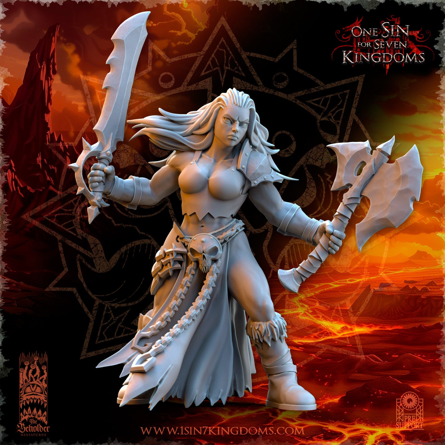 Realms Of Mayhem Female Barbarian Razors