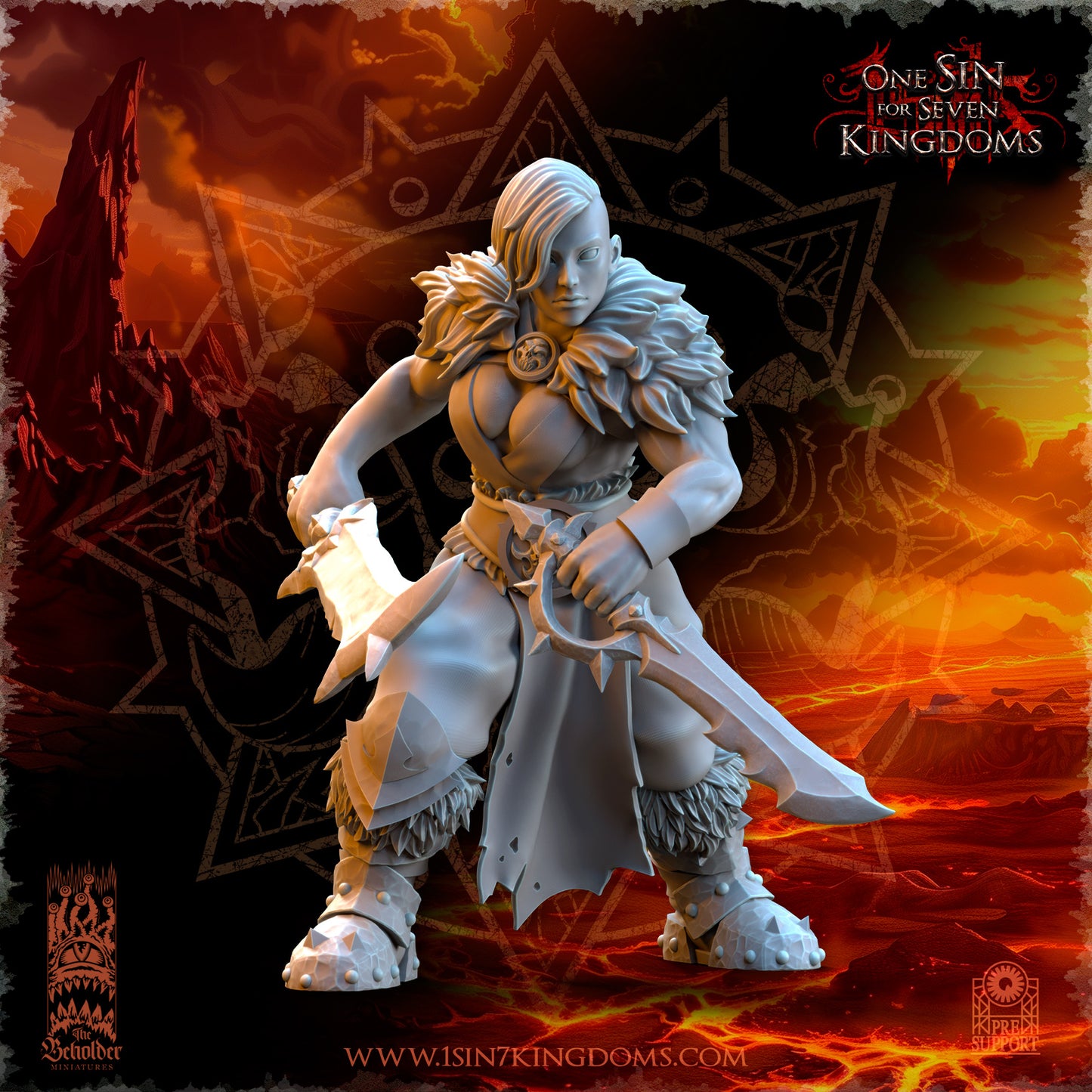 Realms Of Mayhem Female Barbarian Razors