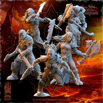 Realms Of Mayhem Female Barbarian Razors