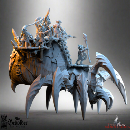 Goblin Warriors Riding Behemoth Giant Spider